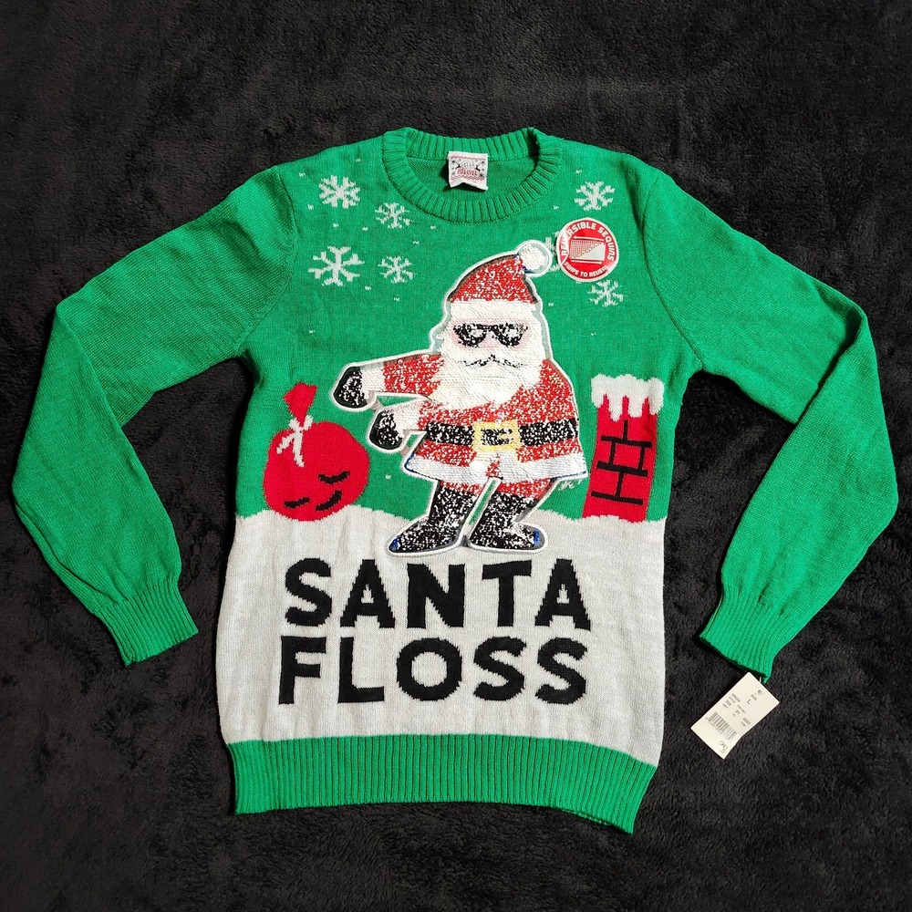 Well Worn Brand-Child's Size Youth Large Santa Holiday Sweater